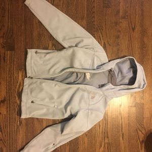 Light blue north face jacket